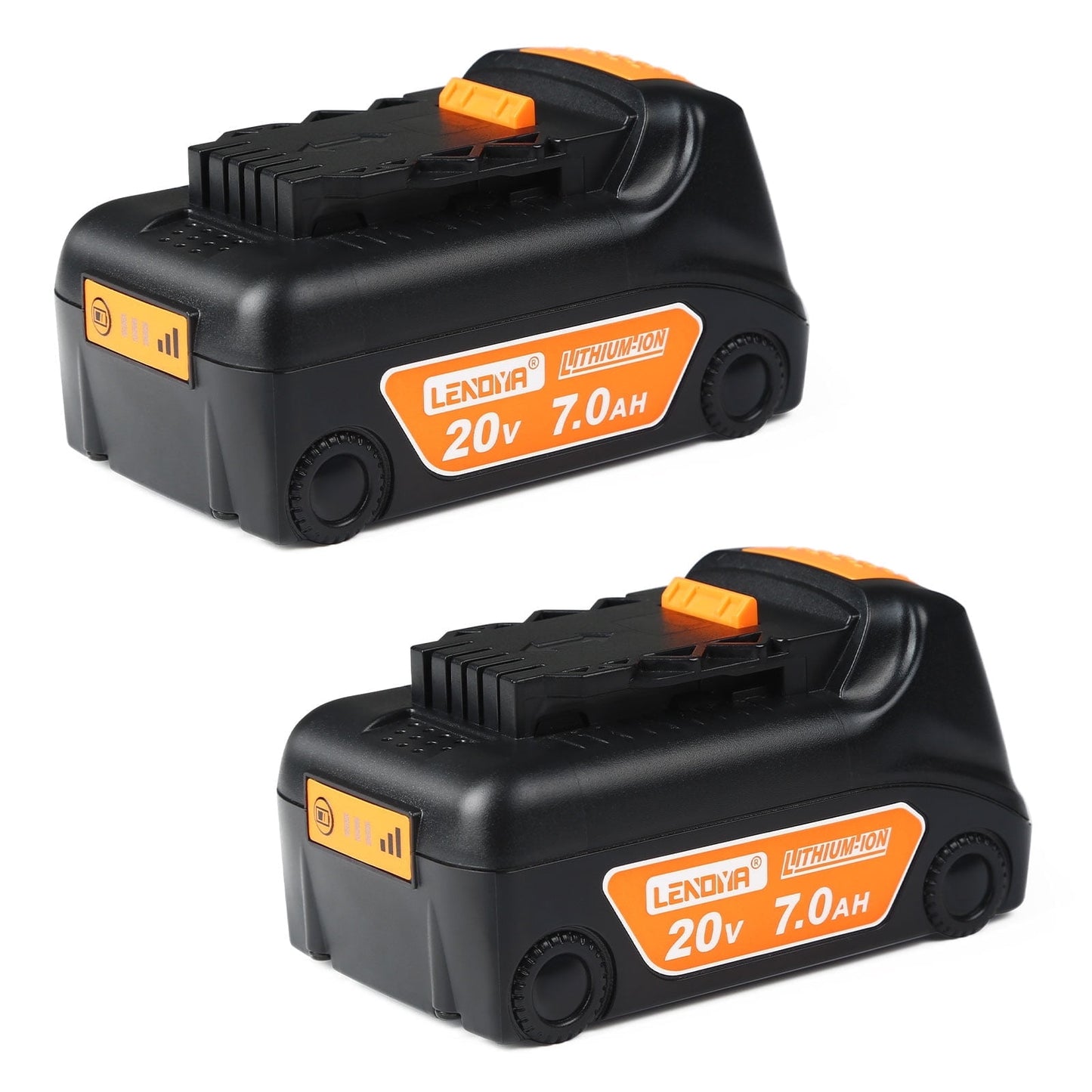 2 Pack 20V 7.0Ah Lithium Ion Battery Replacement for Dewalt 20V Max Battery DCB200 DCB203 DCB204 Compatible with Dewalt DCD DCF DCG Series Cordless Power Tools