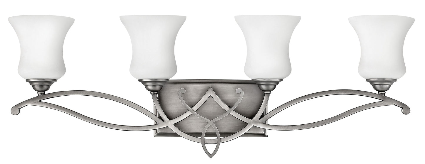 Hinkley Brooke 31.25-in 4 -Light Antique Nickel Transitional Vanity light 5663275