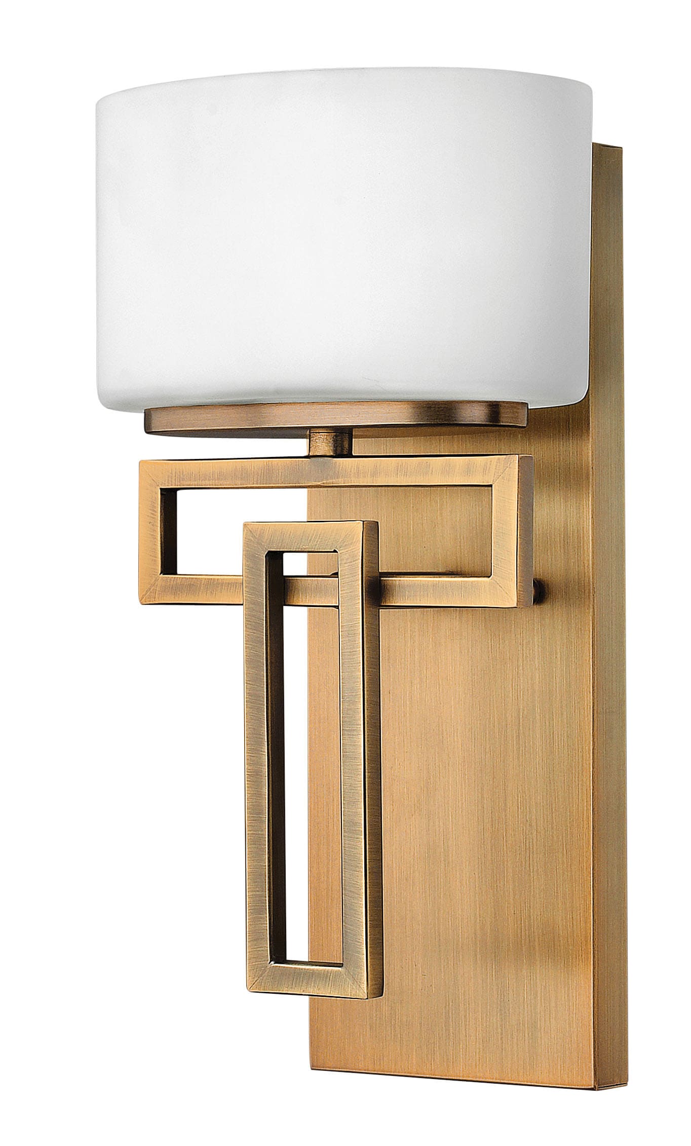 Hinkley Lanza 7.25-in 1 -Light Brushed Bronze Transitional Vanity light 5663019