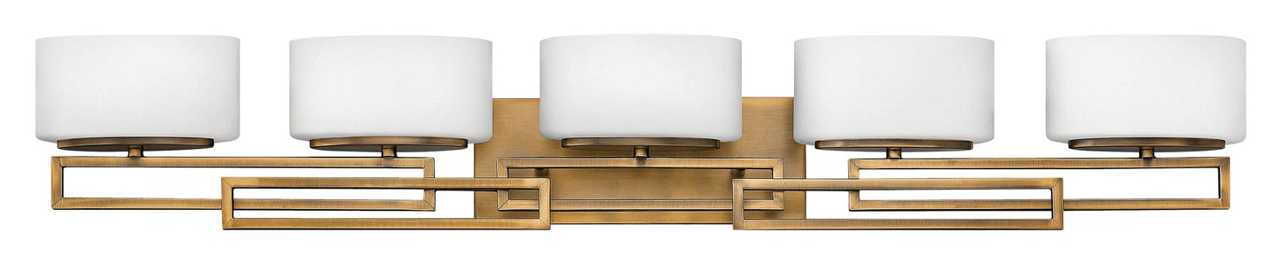 Hinkley Lanza 43-in 5 -Light Antique Bronze Transitional Vanity light 5663014