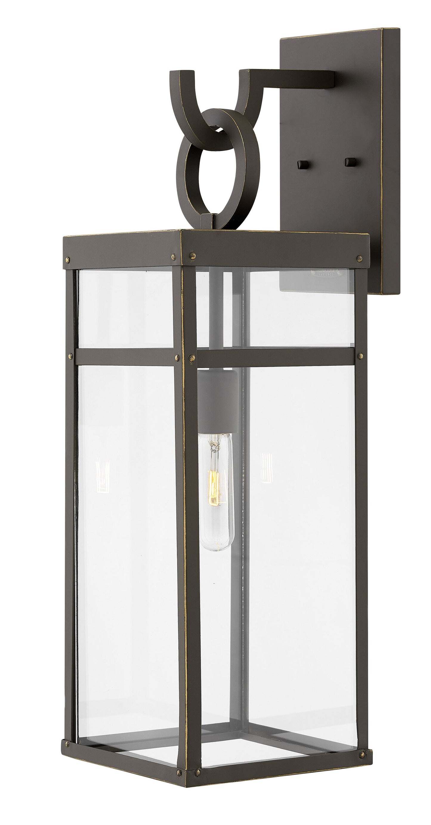 Hinkley Porter 1 -Light 25-in H Oil-rubbed Bronze Hardwired Outdoor Wall Light 6588956
