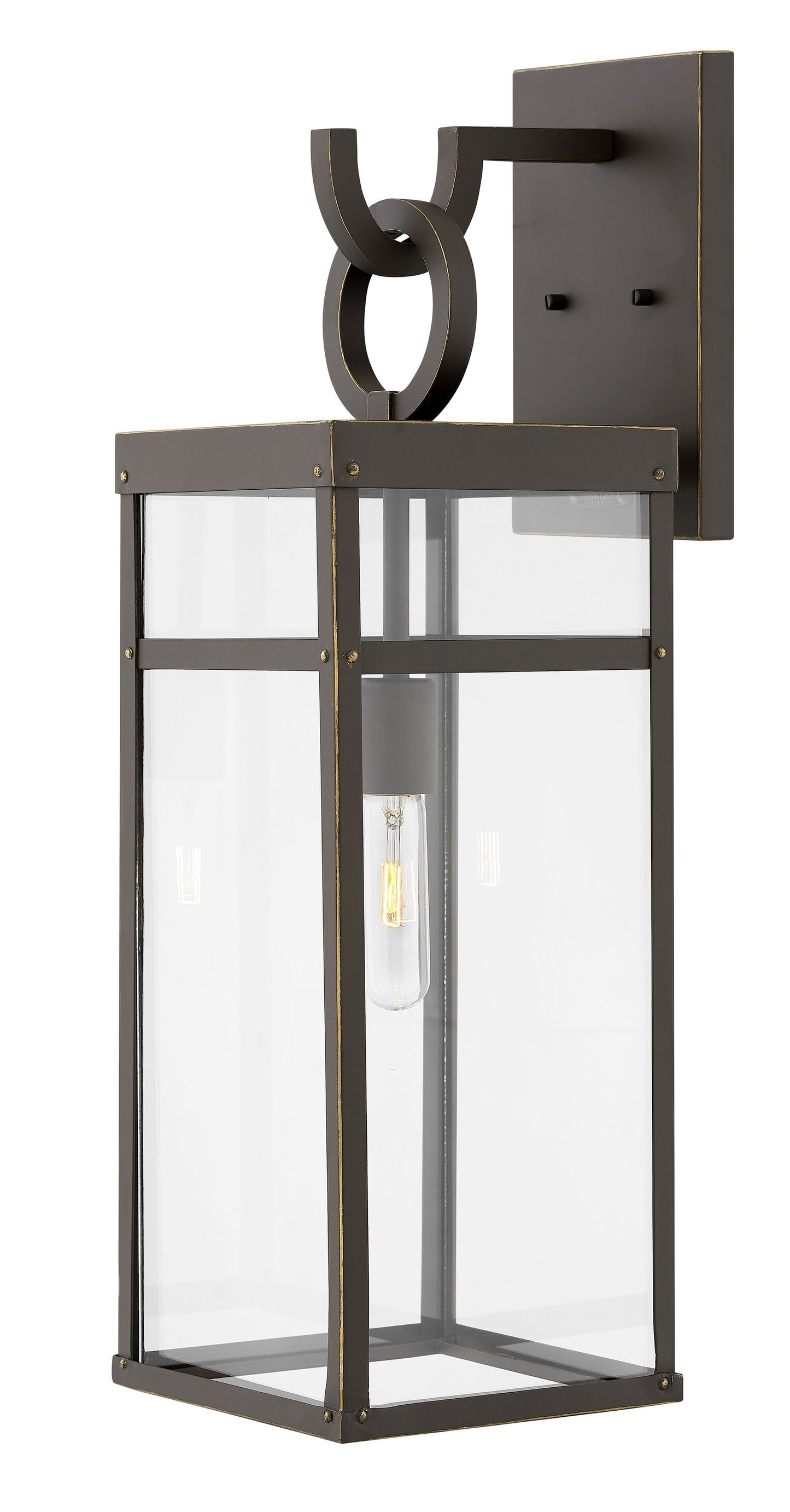 Hinkley Porter 1 -Light 25-in H Oil-rubbed Bronze Hardwired Outdoor Wall Light 6588954