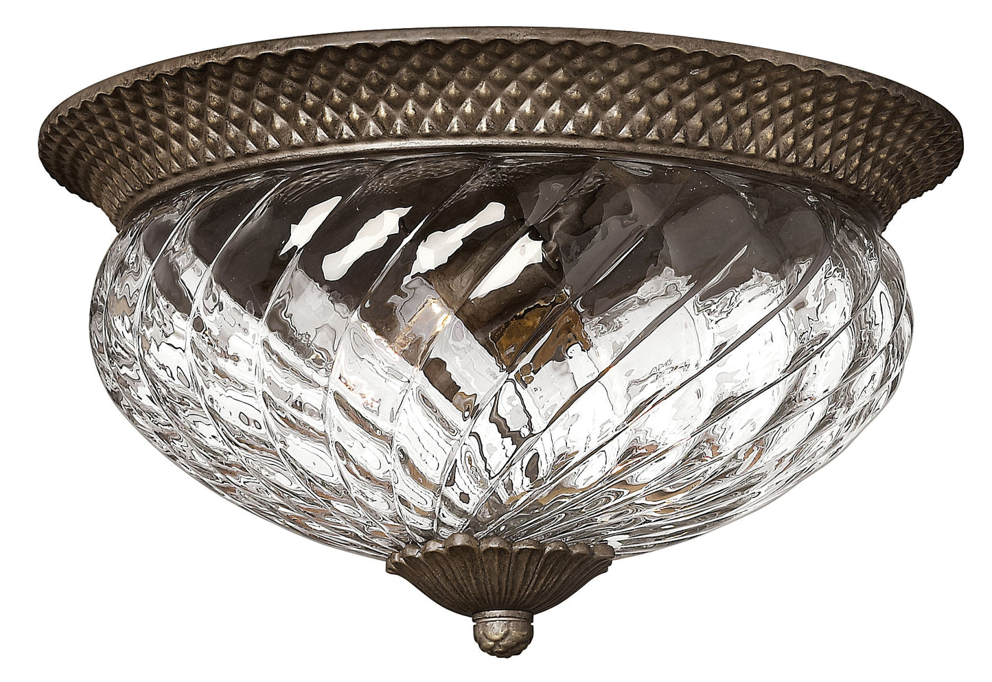 Hinkley Plantation 3 -Light 16-in Satin Bronze Flush Mount Light 6588849