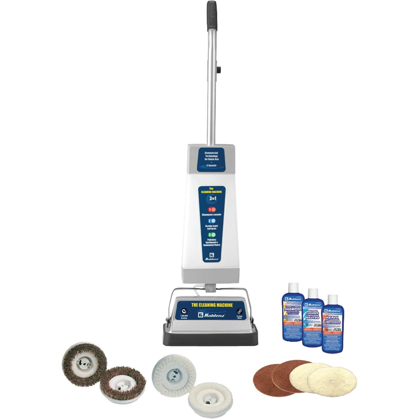 Koblenz(R) P2500B The Cleaning Machine Shampooer/Polisher with T-Bar Handle