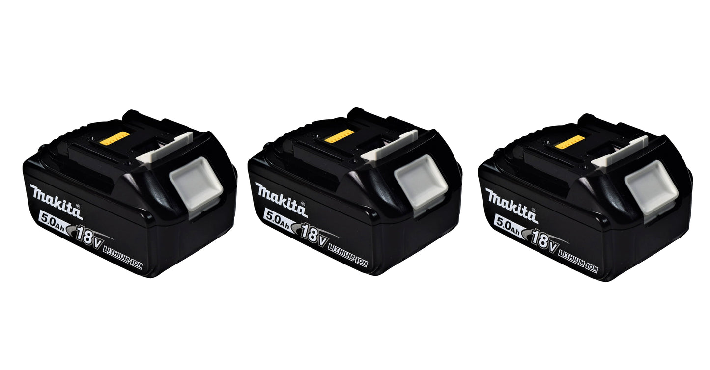 Makita BL1850B 18 Volt LXT Charging Lithium Ion 5.0Ah Battery (3 Pack)