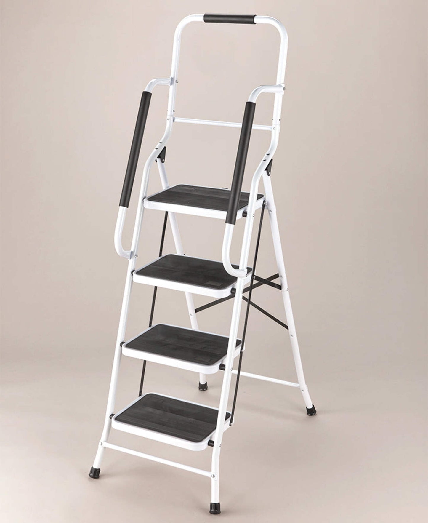 Stepladders with Handrails or Ladder Tool Caddy - 4-Step Ladder