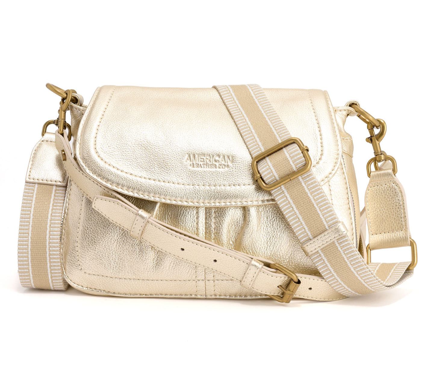 American Leather Co. Leather Crossbody with Two Straps