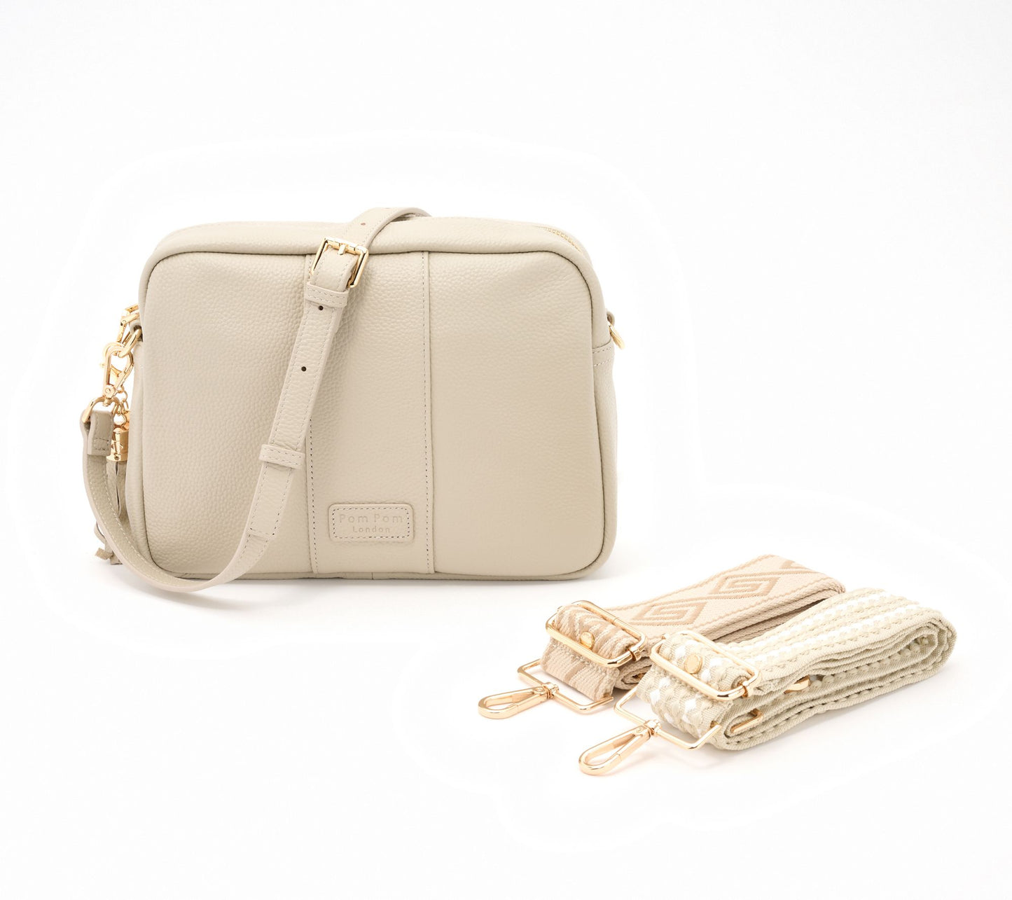 Pom Pom London City Plus Leather Crossbody Bag