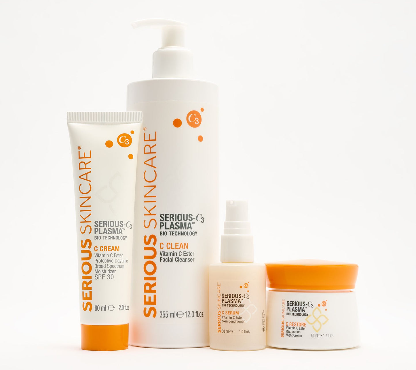 SERIOUS SKINCARE Vitamin C AM/PM 4 pc Kit
