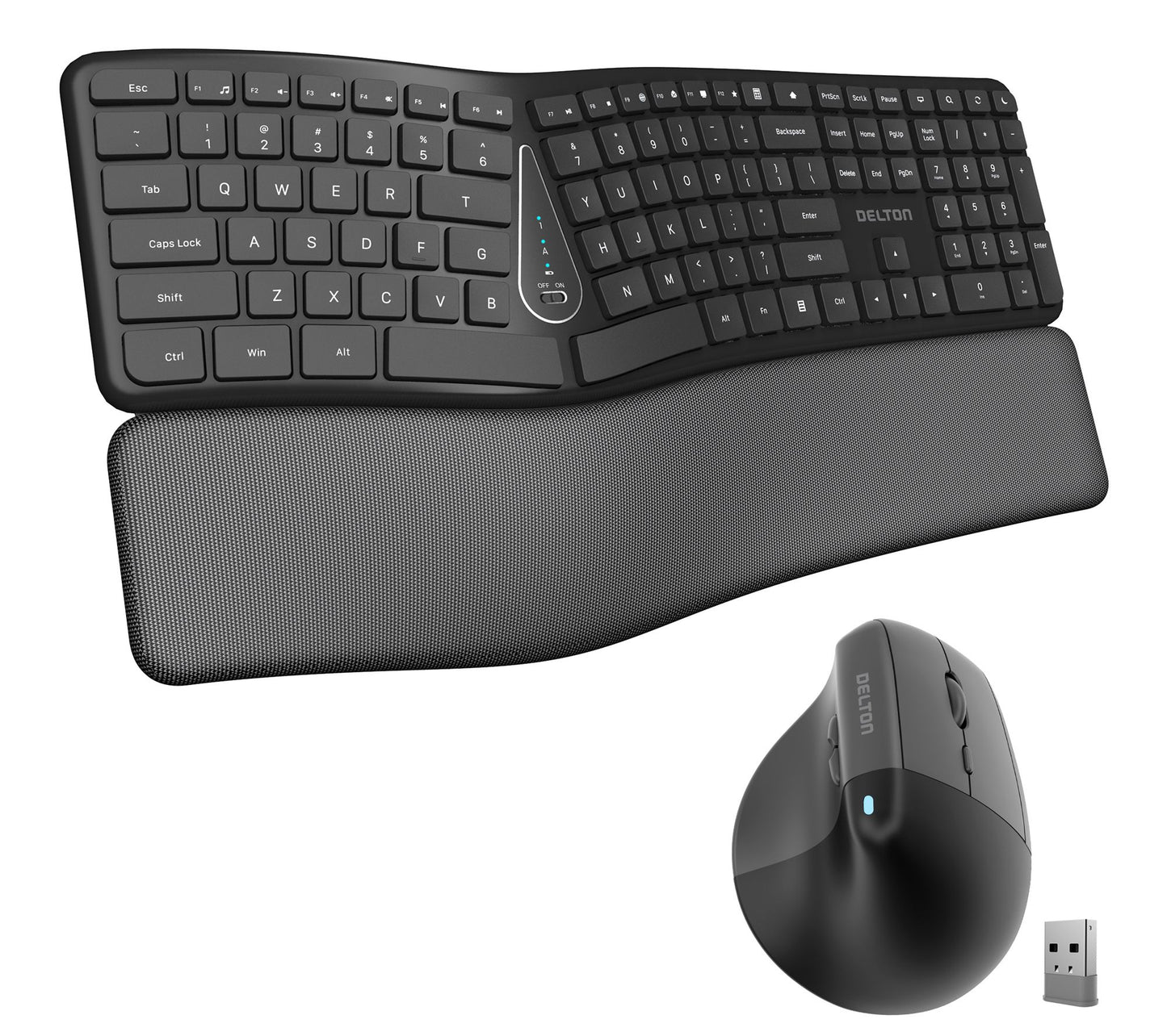 Delton KB250 Wireless Keyboard and S38 OpticalMouse Combo