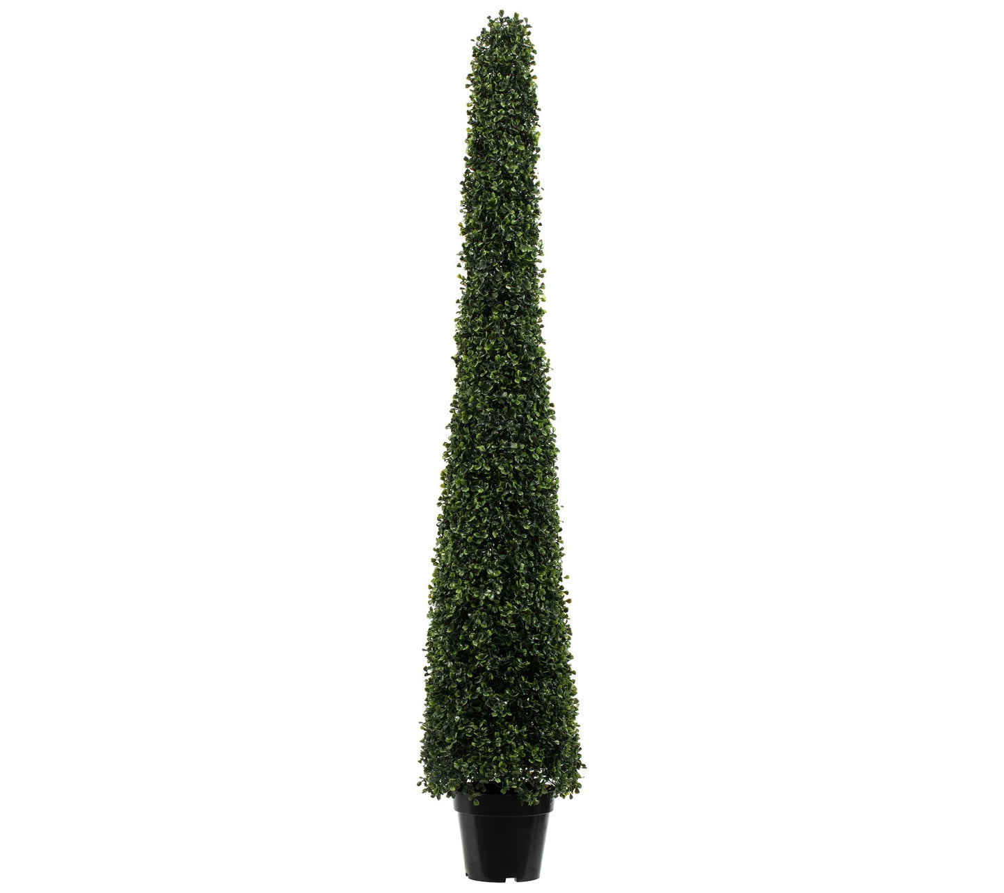 Vickerman 5' Potted Artificial Boxwood Cone