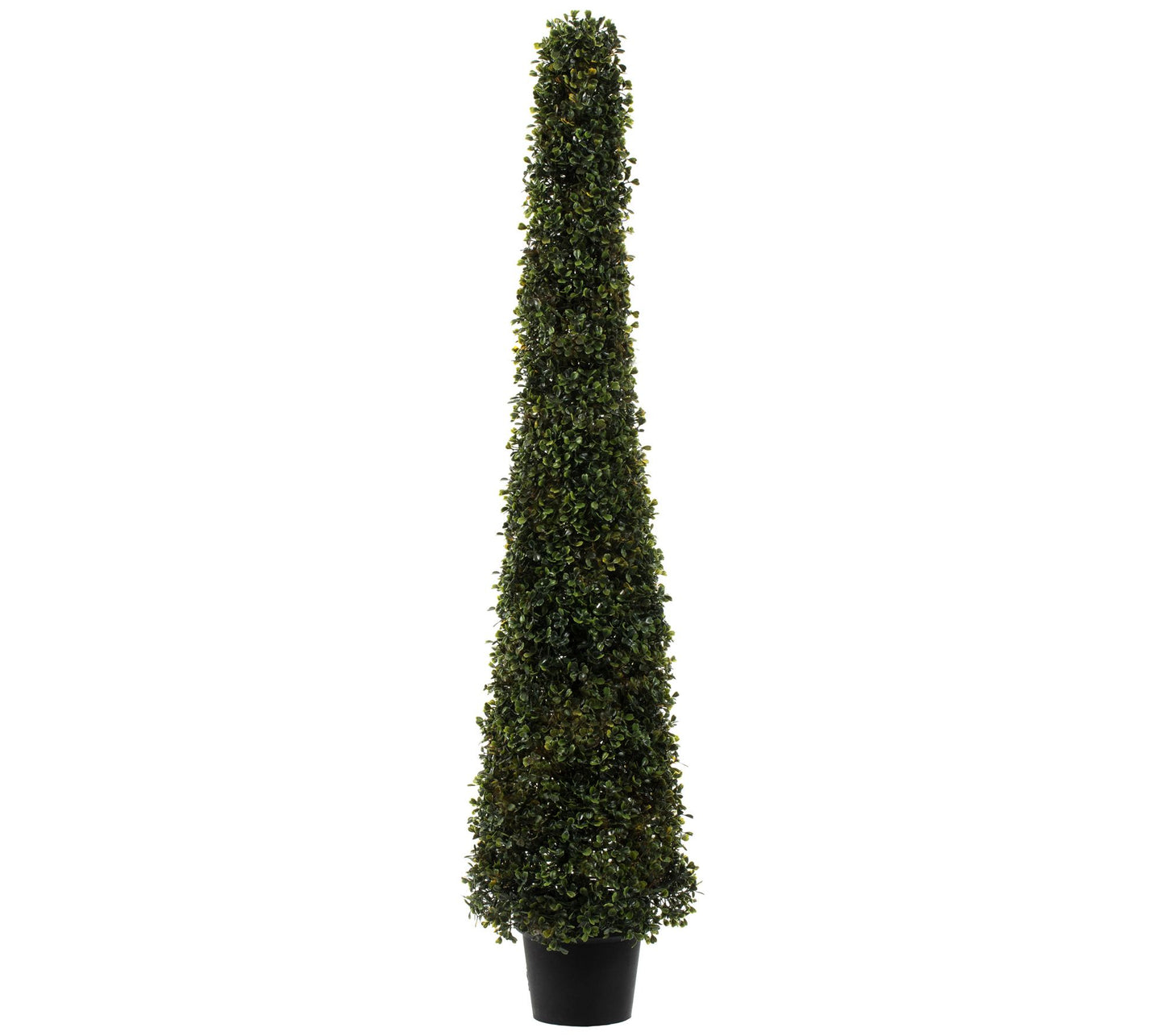 Vickerman 4' Potted Artificial Boxwood Cone
