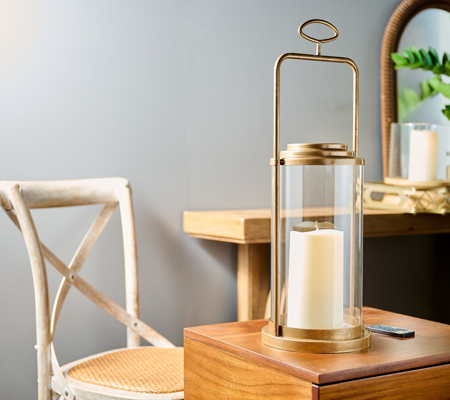 Luminara Indoor/Outdoor 19" Atlantis Flameless Lantern