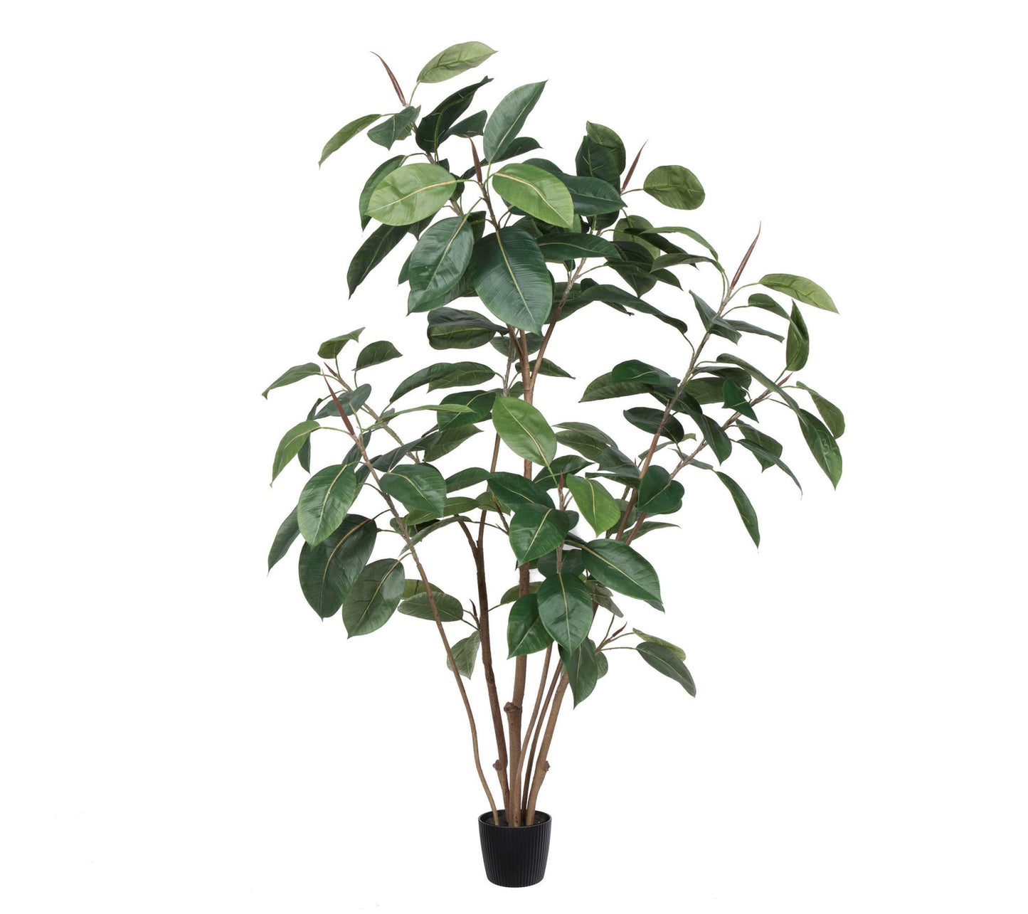 Vickerman 5' Potted Artificial Green Rubber Tree