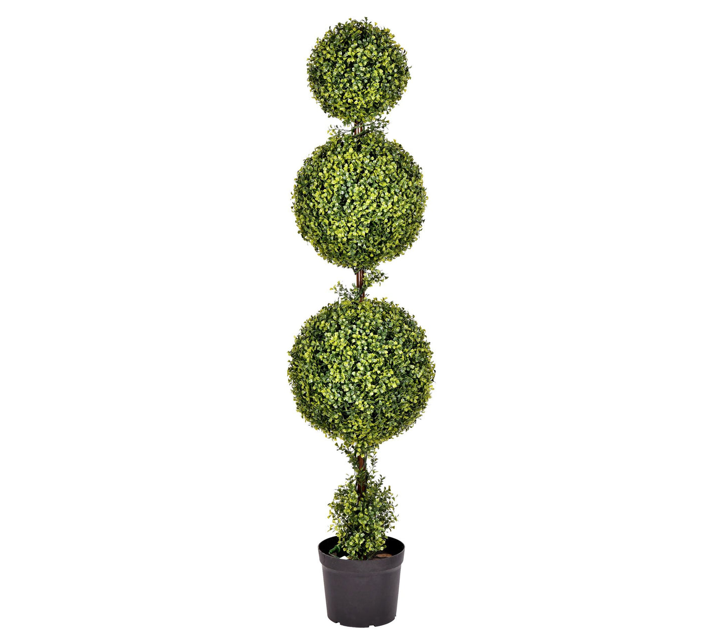 Vickerman 5' Artificial Triple Ball Green Boxwood Topiary