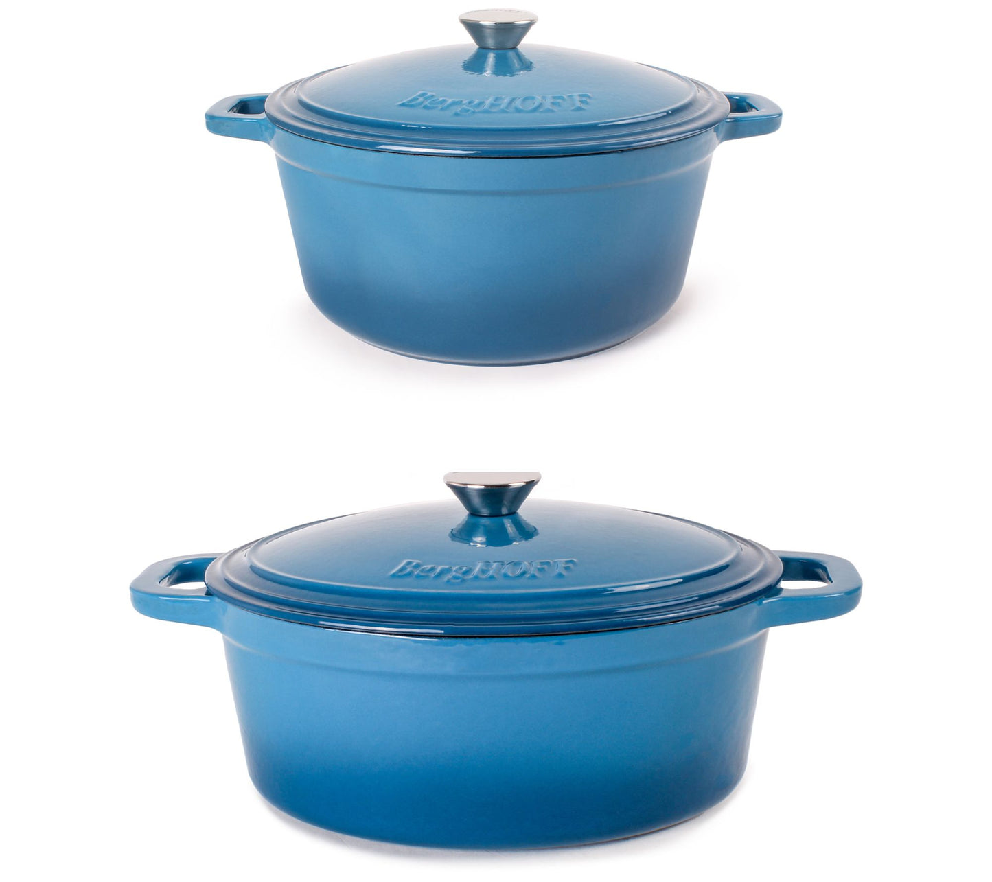 BergHOFF Neo 4pc Cast Iron Covered Dutch Oven Set