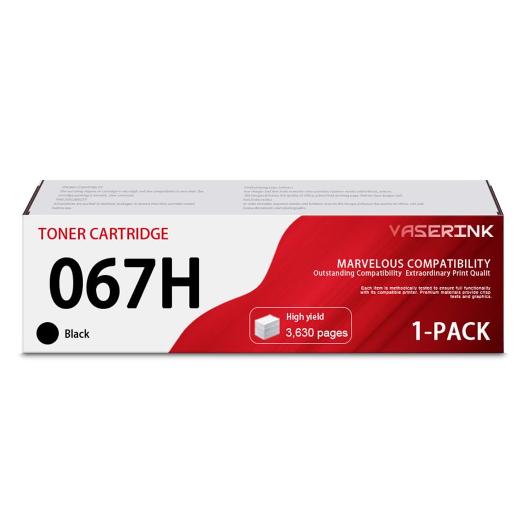 067H 067 Black Toner Cartridge, High Capacity, Replacement for Canon 067H MF656Cdw, MF654Cdw, MF653Cdw, LBP633Cdw and LBP632Cdw Printers