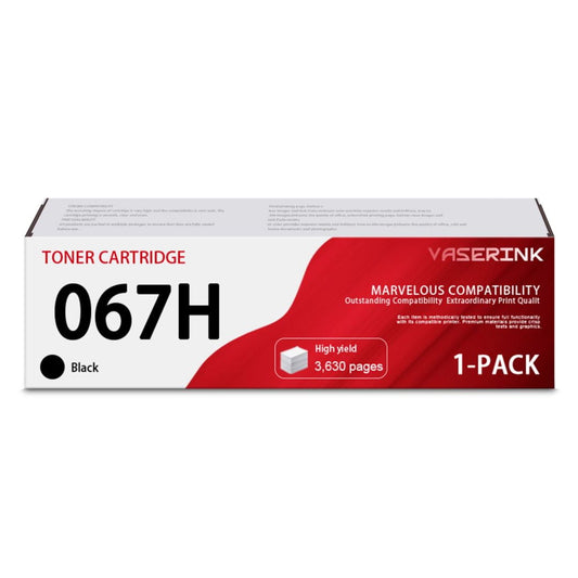 067H 067 Black Toner Cartridge, High Capacity, Replacement for Canon 067H MF656Cdw, MF654Cdw, MF653Cdw, LBP633Cdw and LBP632Cdw Printers