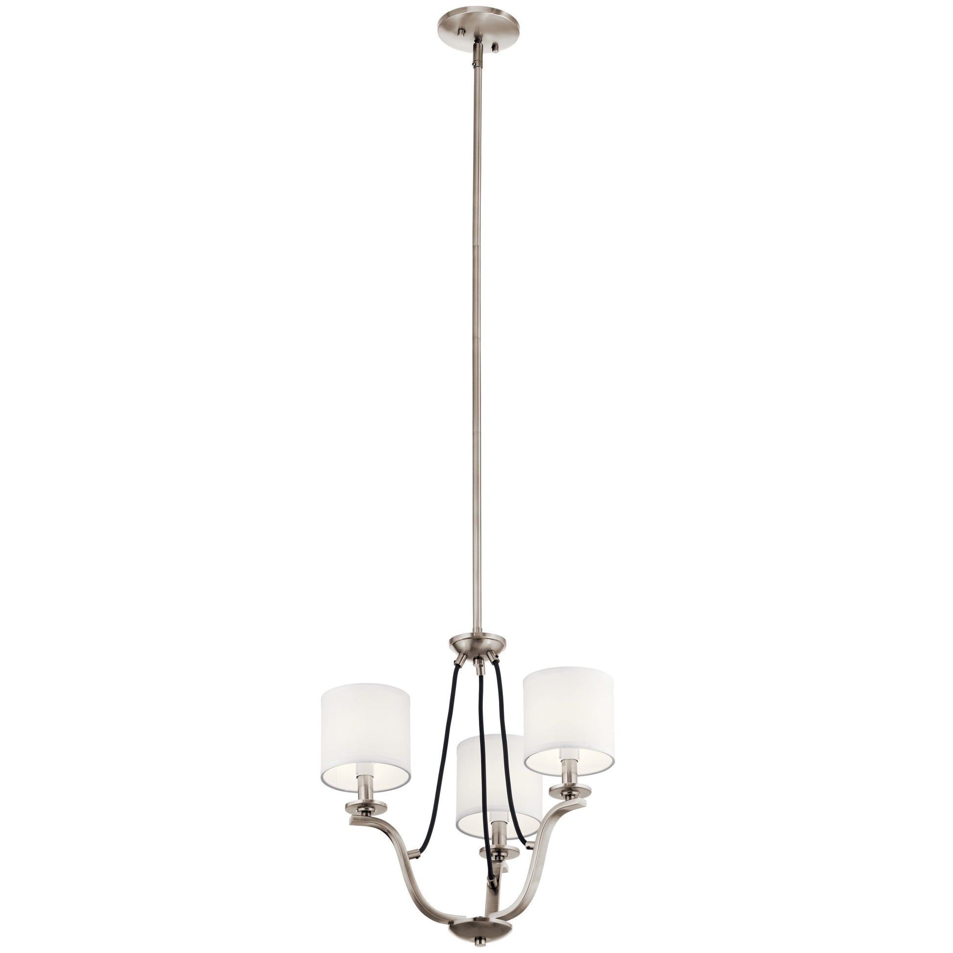 Kichler Thisbe 3 -Light Pewter Traditional For Use in Bedrooms, Dining Rooms, Foyers, Kitchens, Living Rooms Chandelier 1958874