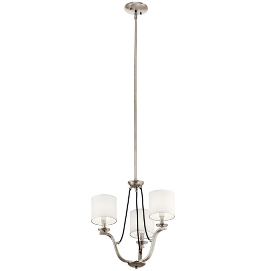 Kichler Thisbe 3 -Light Pewter Traditional For Use in Bedrooms, Dining Rooms, Foyers, Kitchens, Living Rooms Chandelier 1958874