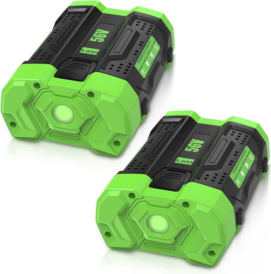 2-Pack 3.0Ah 56 Volt Lithium ion Battery Replacement for EGO 56V Battery BA2800 BA4200 BA4200T BA1400 BA1400T BA2240 Lawn Mower, Leaf Blower, Chainsaw Power Tools