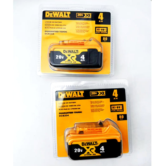 2 Pack DEWALT DCB204 20V 4.0Ah XR Power Tool Battery