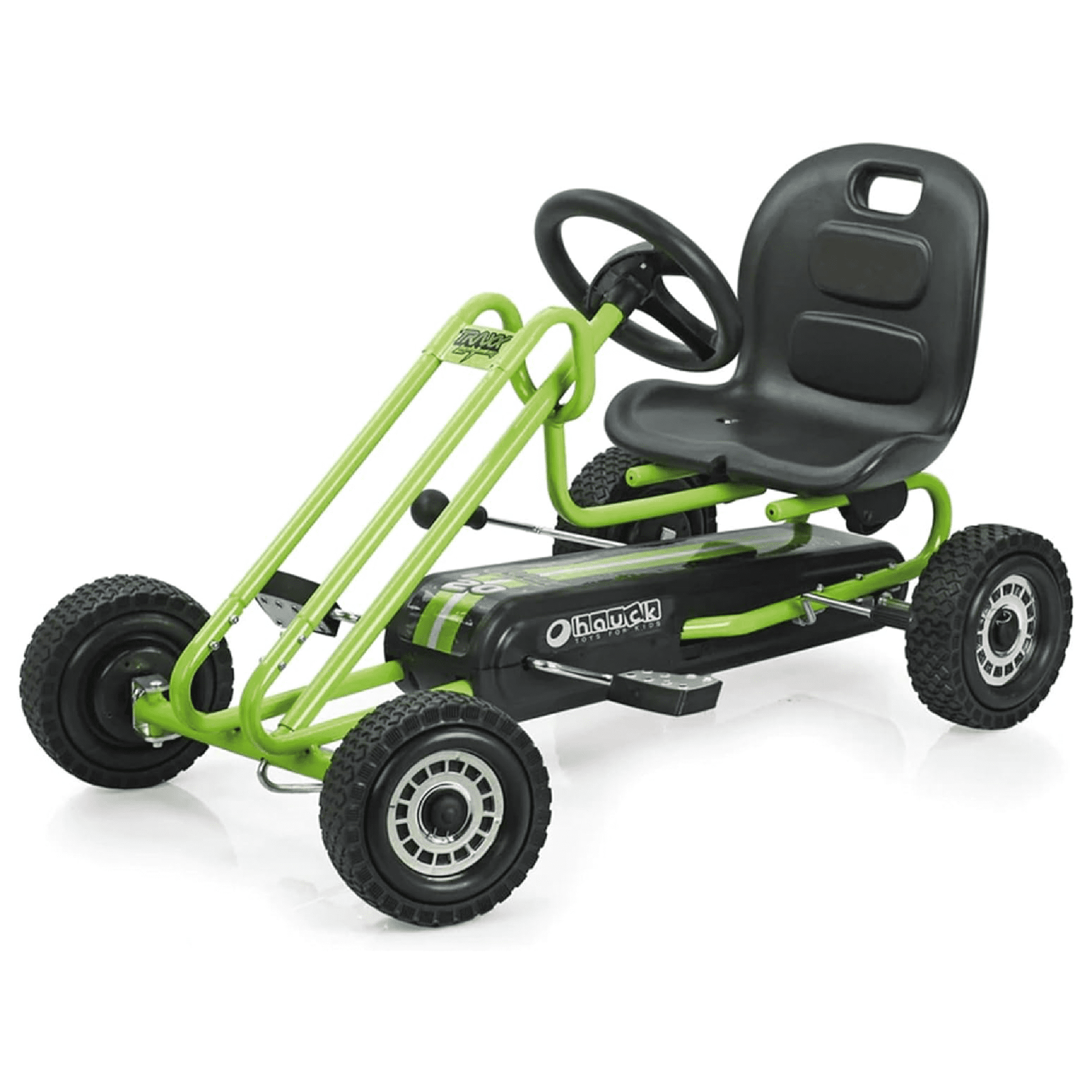 Open Box hauck Lightning Pedal Ride On Go Kart Toys for Boys & Girls, Green
