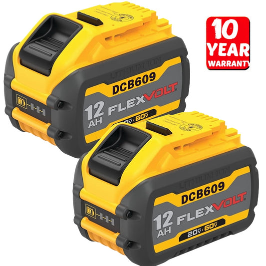 2Pack 12.0Ah For DEWALT DCB609-2 20V/60V MAX FLEXVOLT Li-Ion Battery DCB609 New US
