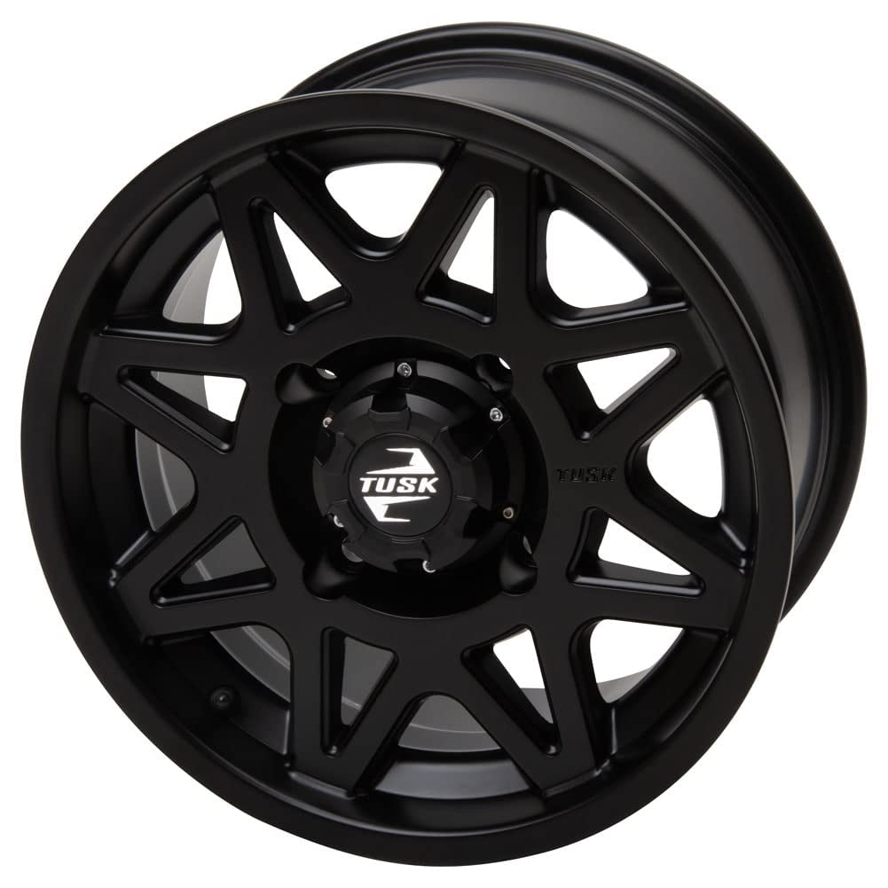 4/156 Tusk Tintic Wheel 15x7 5.0 + 2.0 Matte Black For Polaris Sportsman 570 Hunt Edition 2022