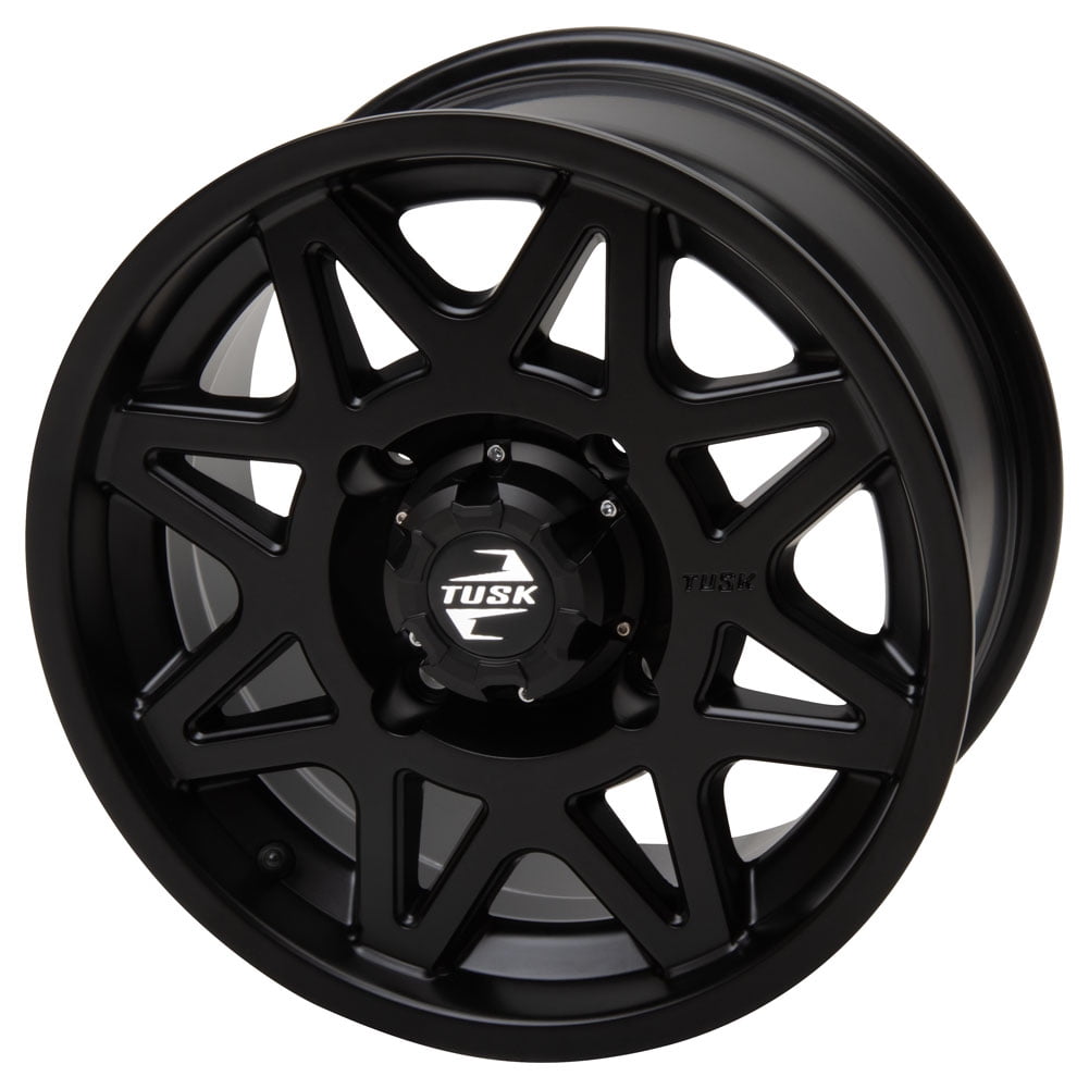 4/156 Tusk Tintic Wheel 15x7 5.0 + 2.0 Matte Black For Polaris Sportsman 570 Touring Premium 2022