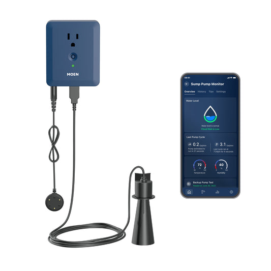 Moen Smart Sump Pump Monitor Indoor Smart Water Leak Detector S2000ESUSA