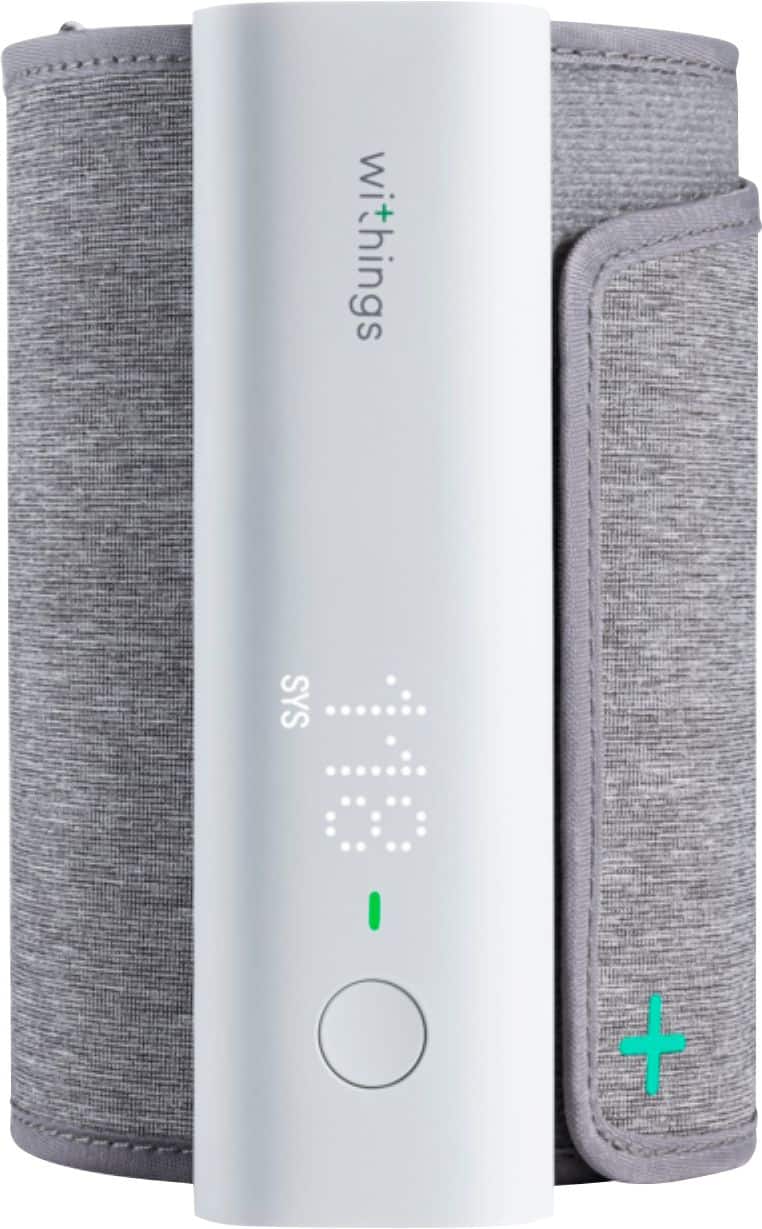 Withings - BPM Connect - Wi-Fi Smart Blood Pressure Monitor - White/Gray