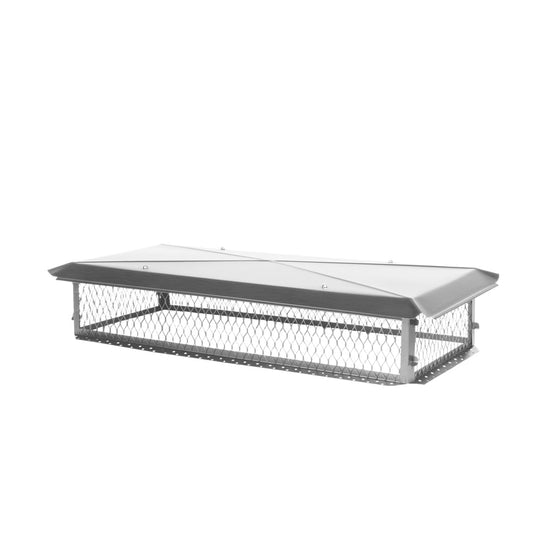 HY-C 17-in W x 41-in L Stainless Steel Stainless Steel Rectangular Chimney Cap BT1741K-10W