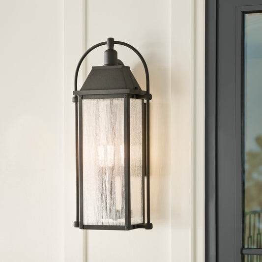 Kichler Harbor Row 4 -Light 28.75-in H Black Hardwired Outdoor Wall Light 5968239