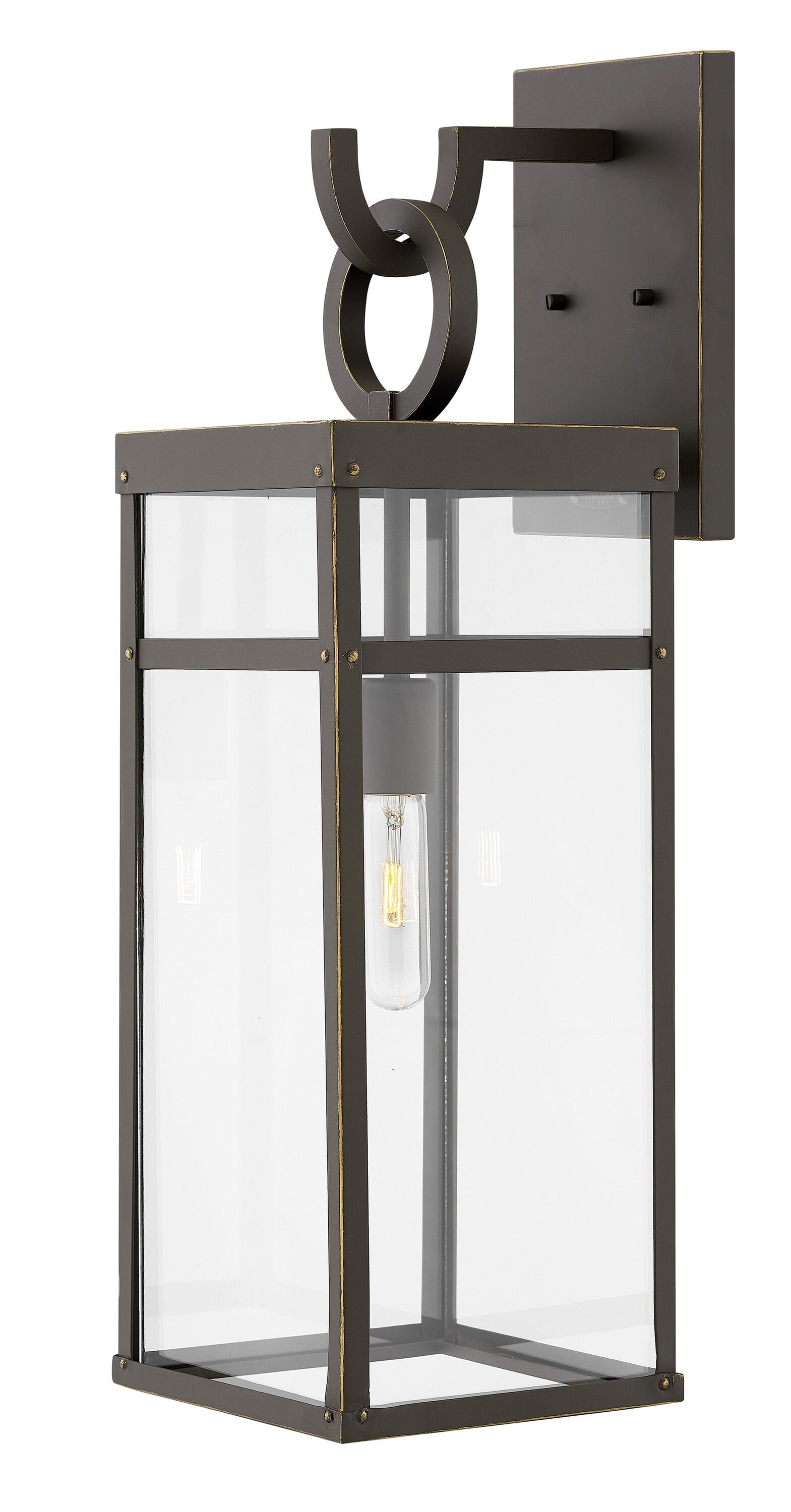 Hinkley Porter 1 -Light 25-in H Oil-rubbed Bronze Hardwired Outdoor Wall Light 6588956