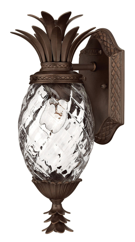 Hinkley Plantation 1 -Light 14-in H Satin Bronze Hardwired Outdoor Wall Light 6588991