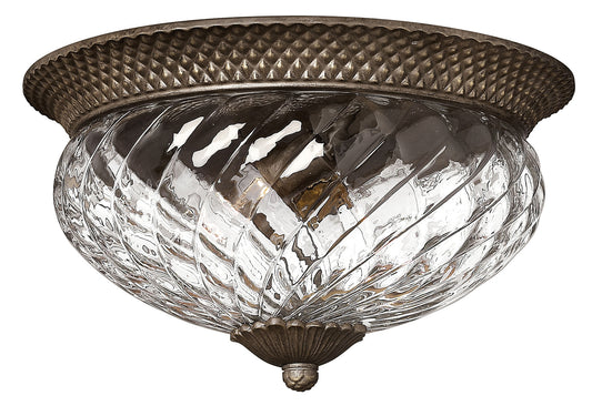 Hinkley Plantation 3 -Light 16-in Satin Bronze Flush Mount Light 6588849