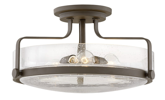 Hinkley Harper 3 -Light 18-in Oil rubbed Bronze Semi Flush Mount Light 6588870