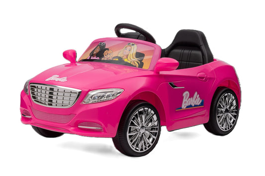 6V Barbie Convertible Ride on Car, Battery Powered Toy, Kids Ages 3+, Remote Control