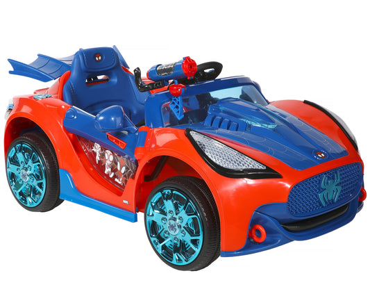 6V Spider-Man Super Car, Battery Powered Ride-on with Lights and Sounds, by Dynacraft