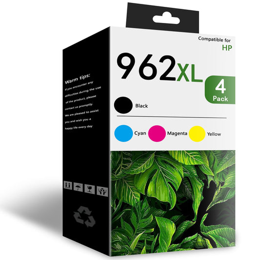 962 xl Ink Cartridges Compatible for HP 962 Ink Cartridge Black/Cyan/Magenta/Yellow Printer ink