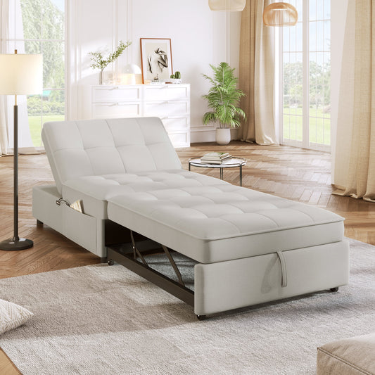 Clipeyh Linen Multi-Function Chair, Beige