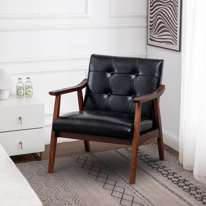 Convenience Concepts Take a Seat Natalie Accent Chair, Dark Gray Fabric/Espresso, All Ages