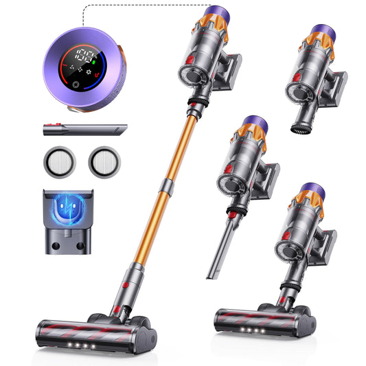 Cordless Stick Vacuum Cleaner 60mins 550W 45kpa with Charging Station Lightweight stick Vacuum for Carpets hardwood Pet Hair Rechargeable