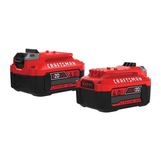 Craftsman CMCB204-2 V20 20V 4.0 Ah Lithium Ion Battery 2-Pack