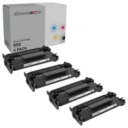 DI Toner Cartridge Replacement for Canon 052 2199C001 (Black, 4-Pack) Compatible with ImageCLASS LBP214dw, LBP215dw, MF424dw, MF426dw, MF429dw