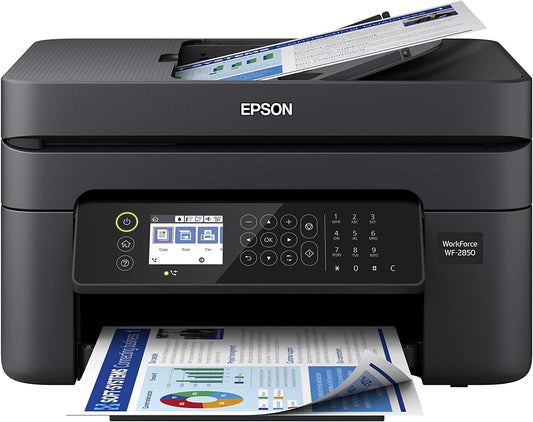 Epson Workforce WF-2830 All-in-One Wireless Color Printer with Scanner, Copier and Fax