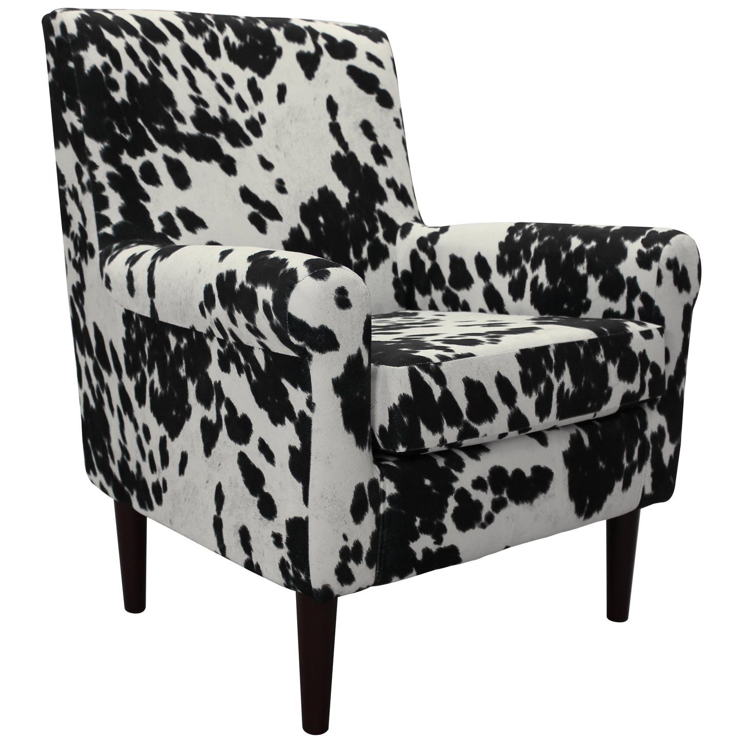 Fox Hill Trading Ellis Rolled Arm Lounge Chair, Navy