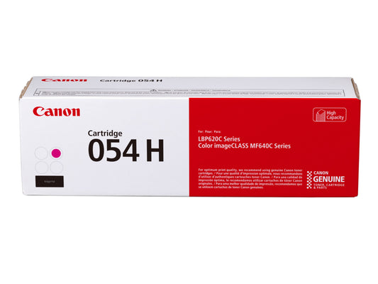 Genuine Canon Toner 054 Magenta, High Capacity - Yields Up To 2,300 Pages