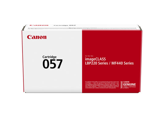 Genuine Canon Toner 057 Black, Standard â Yields up to 3,100 Pages